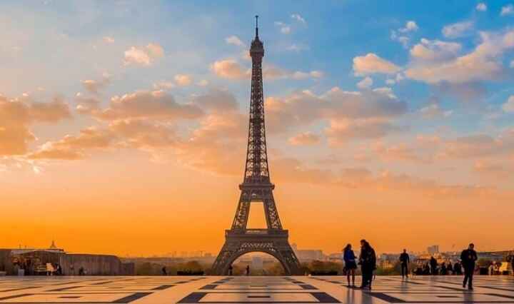 Eiffel tower in Paris France
