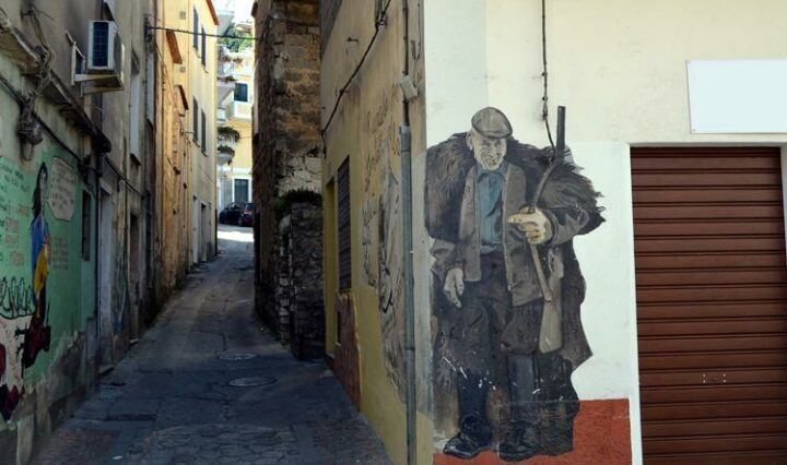 Orgosolo, Sardinien, byen Murals