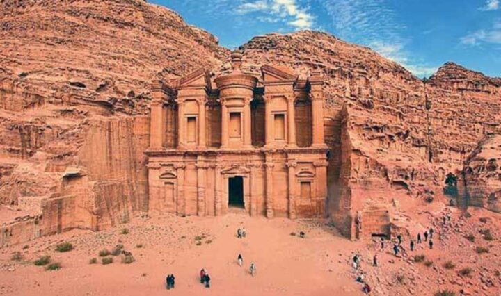 A view of the Altar of Sacrifice, Petra, Jordan