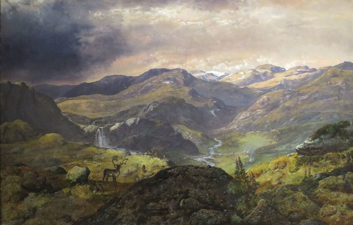 Måbødalen, Norway' by Johan Christian Dahl, 1854, Bergen Kunstmuseum