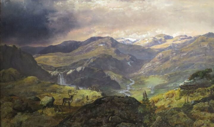 Måbødalen, Noorwegen' door Johan Christian Dahl, 1854, Bergen Kunstmuseum