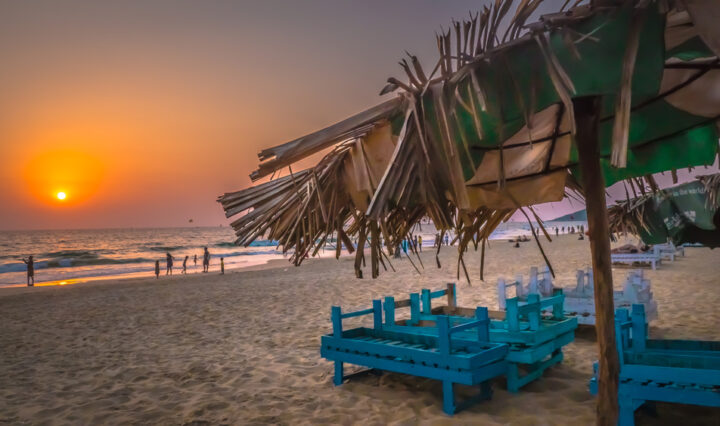 Calgunte Beach, Goa during a sunset