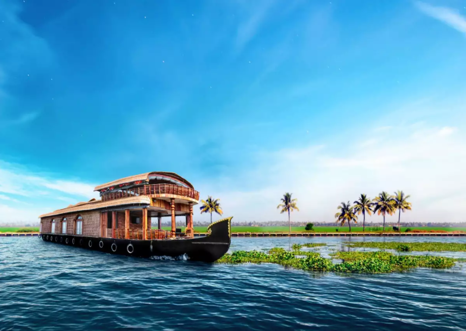 Kerala boat on water