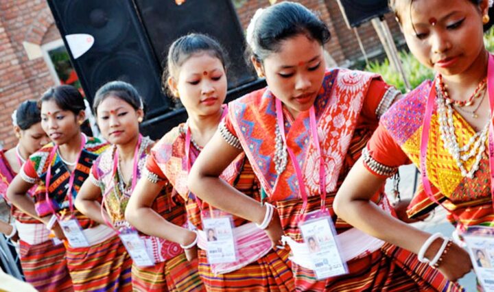 Celebrating harvest with dance