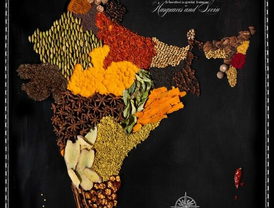 Kort over indiske krydderier