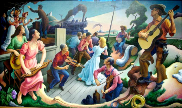 Painting that depicts the cultural influences of Country music