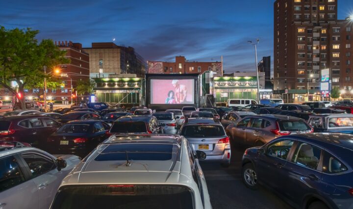 Bel Air diner transformed into a drive-in