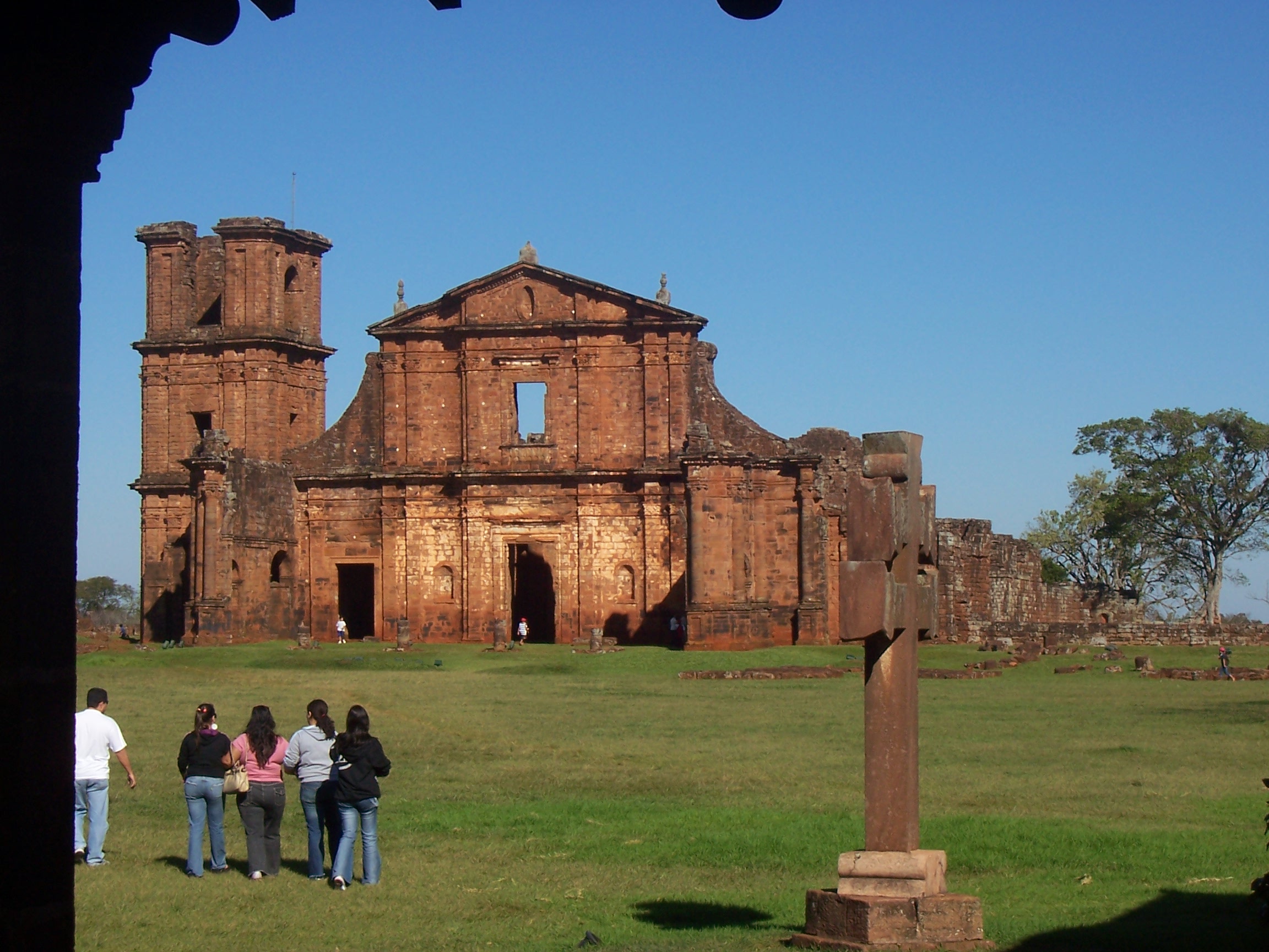 The Spanish Jesuit reduction of Sao Miguel das Missoes, Brazil.