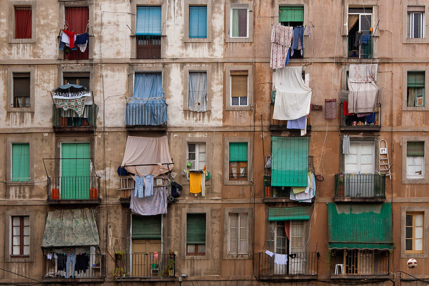Raval, one of the dangerous areas in Barcelona, loads of low-income group