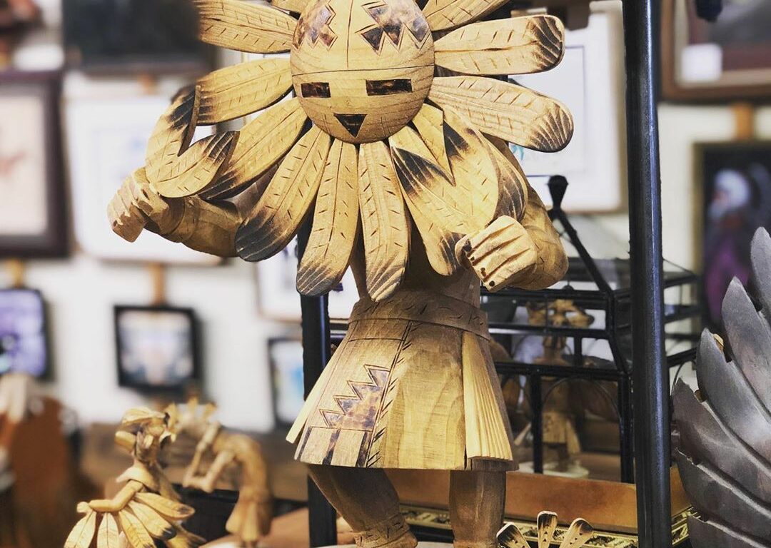 A Zuni articraft with the sunface
