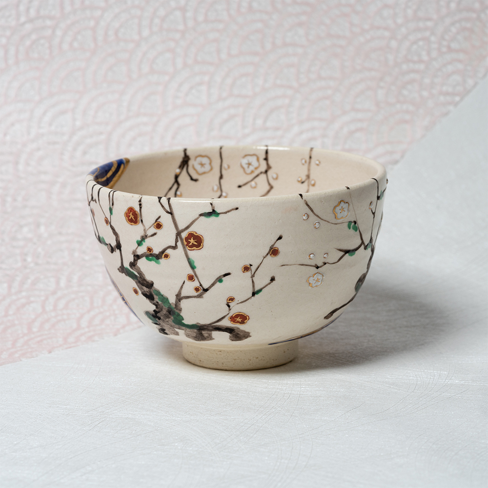 A Japanese tea bowl