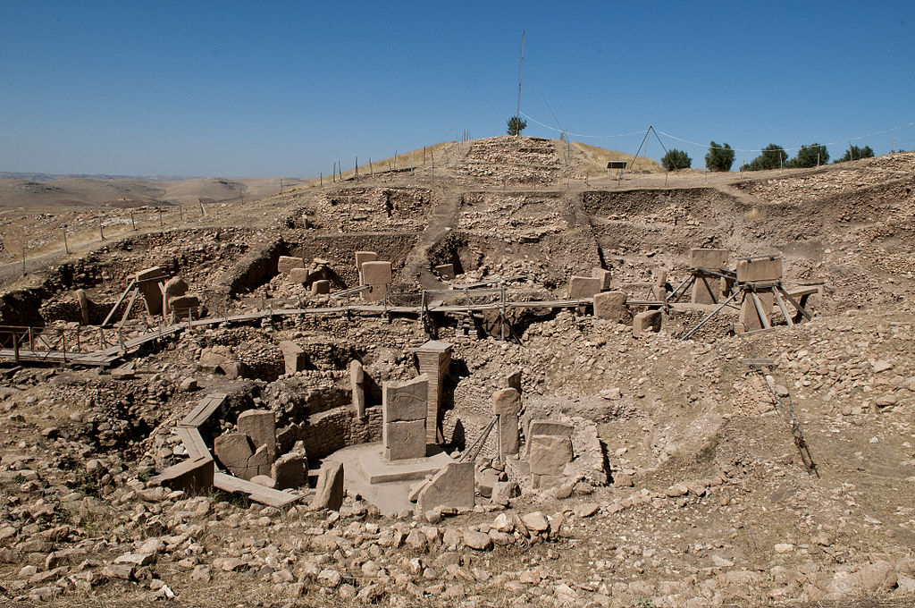 Photo of Göbekli Tepe after being uncovered