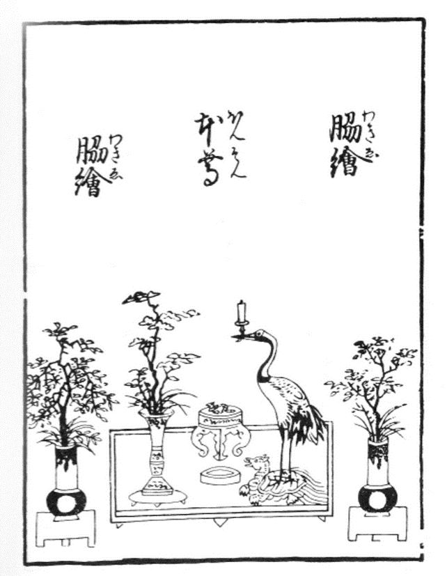 A picture of the mitsu-gusoku arrangement. 