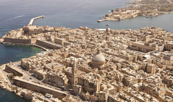 Fugleperspektiv af Malta