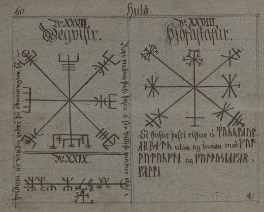 Nordic Runes die ooit werden gebruikt als een vorm van communicatie in Hekserij en de oude Scandinavische cultuur.