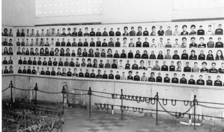 Photographs of prisoners at S 21 now the Tuol Sleng Genocide Museum