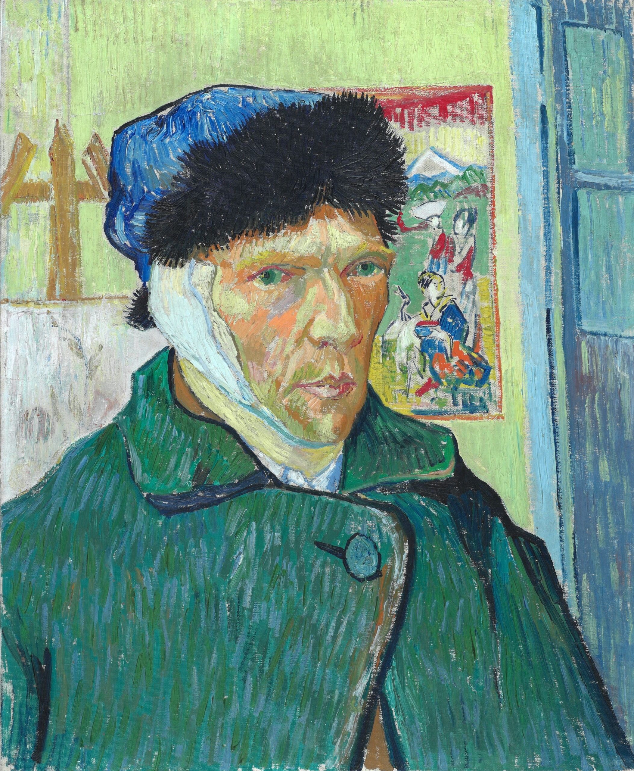 Vincent Van Gogh's painting Self-Portrait With Bandaged Ear, 1889