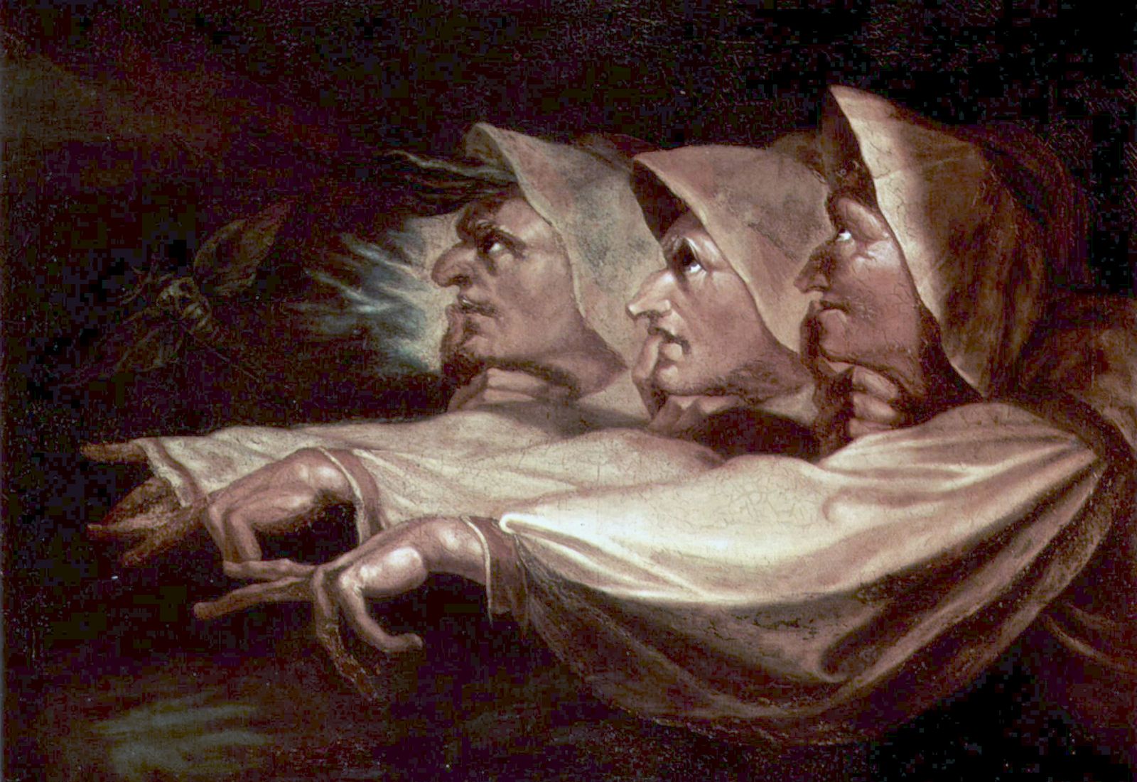 Witches pointing Artwork by y Johann Heinrich
