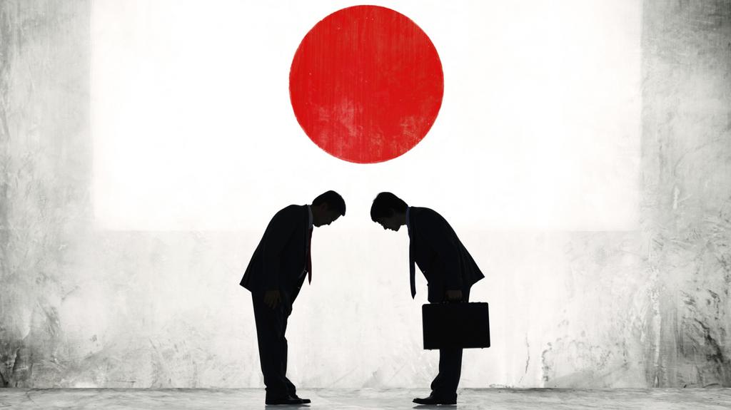 Japanese etiquette of bowing