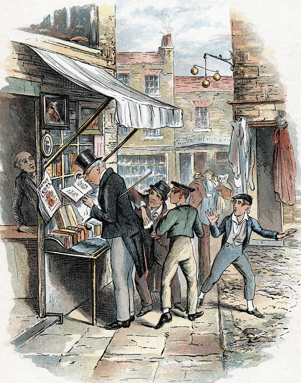 Illustration lavet til Oliver Twist