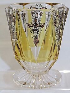 Art Nouveau style glass vase. 