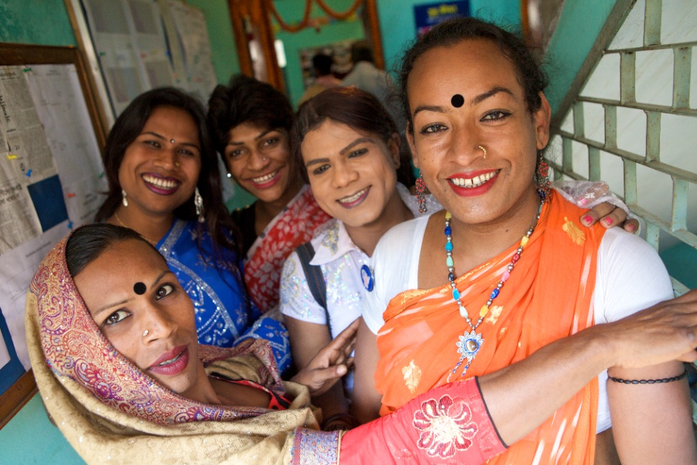 En gruppe Hijra i Bangladesh