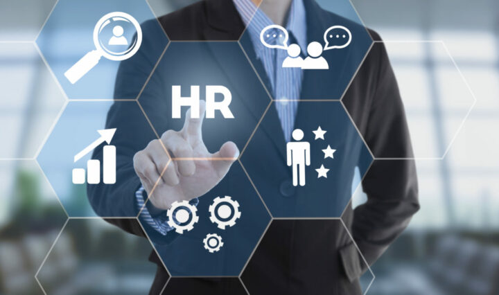 A futuristic HR button to intiate processes