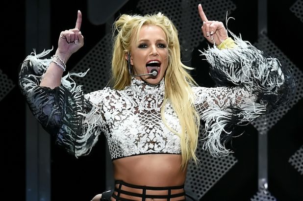 Free at last: Britney Spears on stage