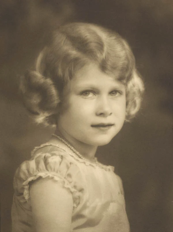 Кралица Елизабет в детството си.