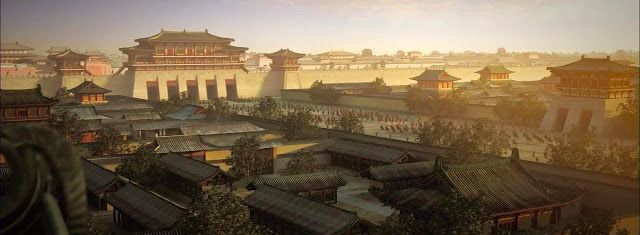 Danfeng Gate of the Tang Dynasty Daming Palace / Pinterest (Da Ming Gong 2009)