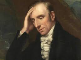 A painting of William Wordsworth depicts him with his head in his hand looking down.