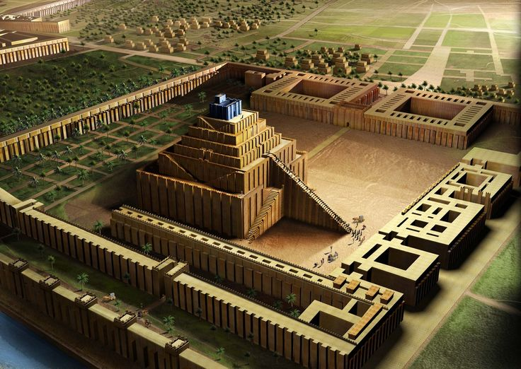 Etemenanki ziggurat in Babylon