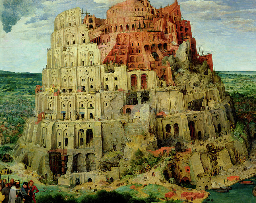 painting of the tower of babel