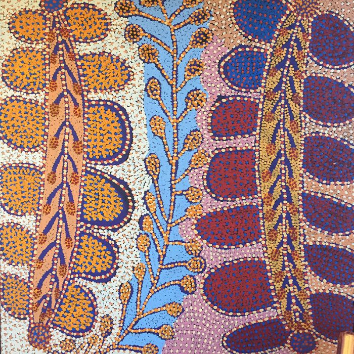 The fascinating and colourful Aboriginal dot painting