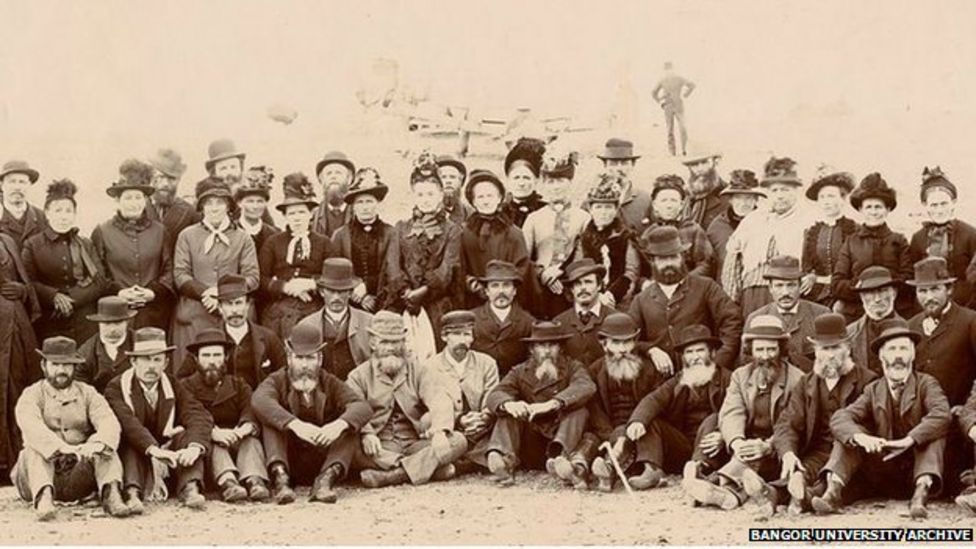 Nogle af de oprindelige walisiske bosættere i Patagonien, som ankom til Mimosa og er afbildet her omkring 1890.