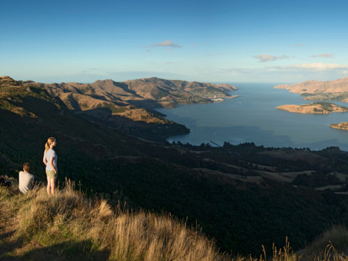 A picture of some mountains outside Christchurch.