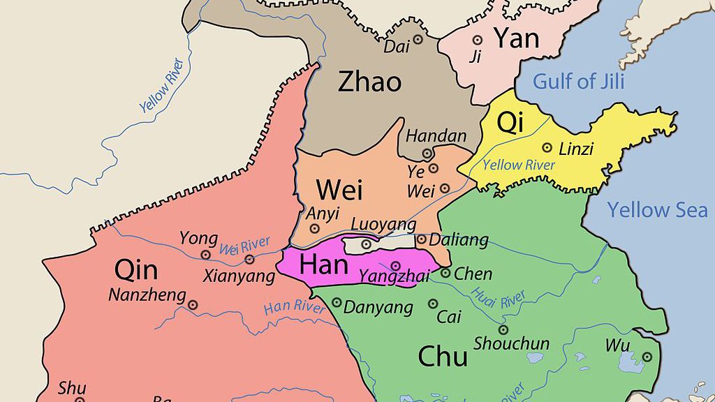map of ununified china