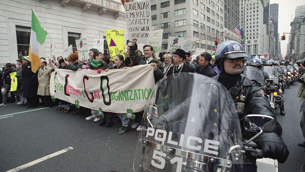 A political demonstration by the LGBTQ community to allow them to participate in St. Patrick;s Day parades.