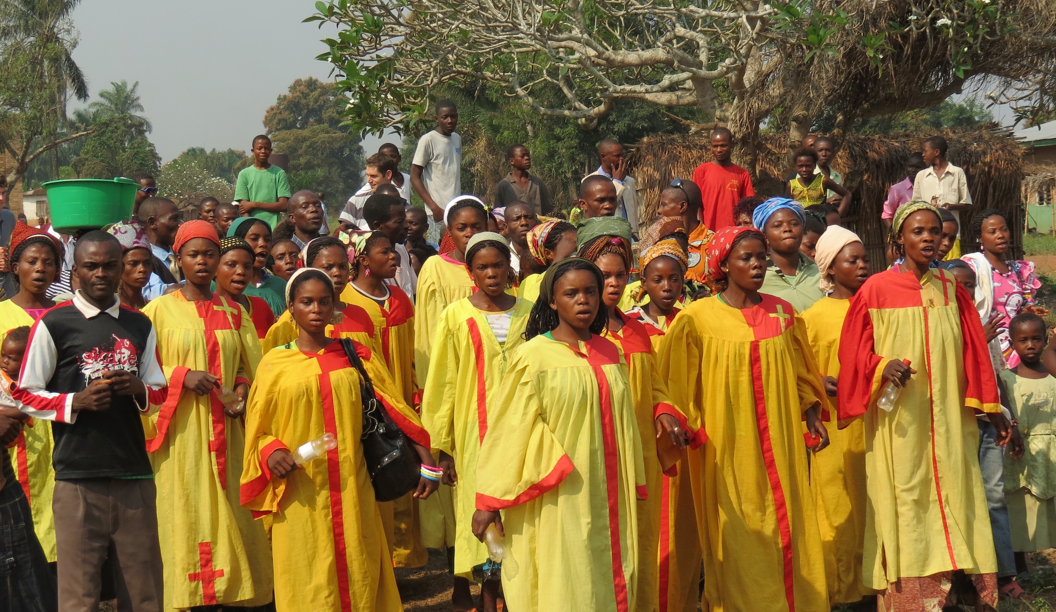 A photograph of Congolese Mennonites. 