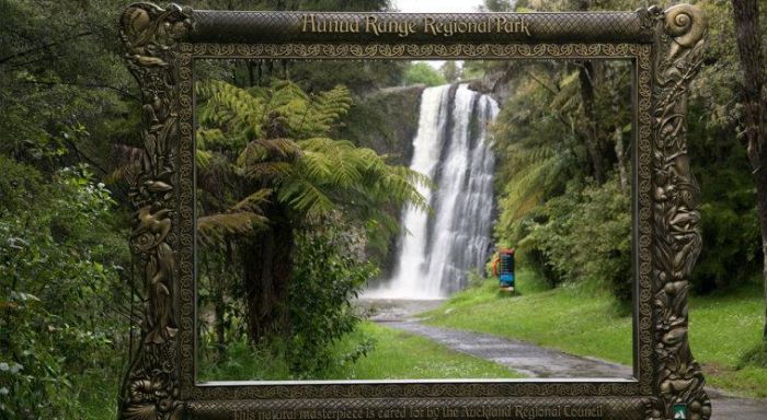 Регионален парк Hunua Ranges със своите водопади
