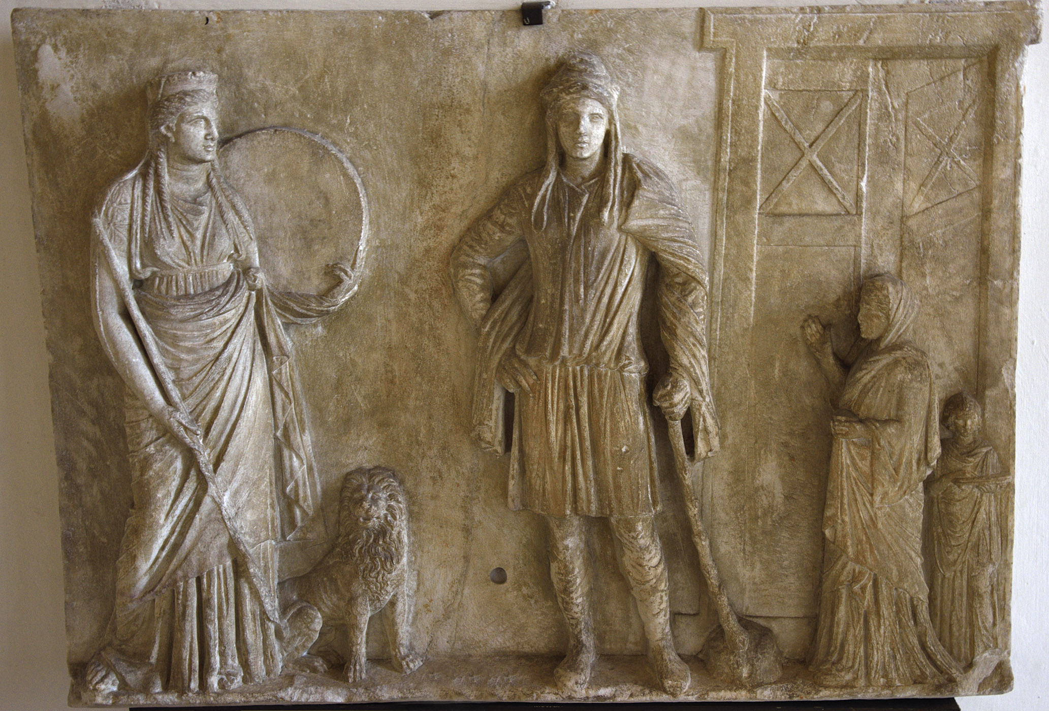 Votive relief of Cybele and Attis