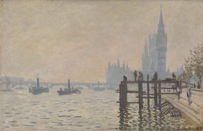 Картината на Клод Моне "Темза под Уестминстър"