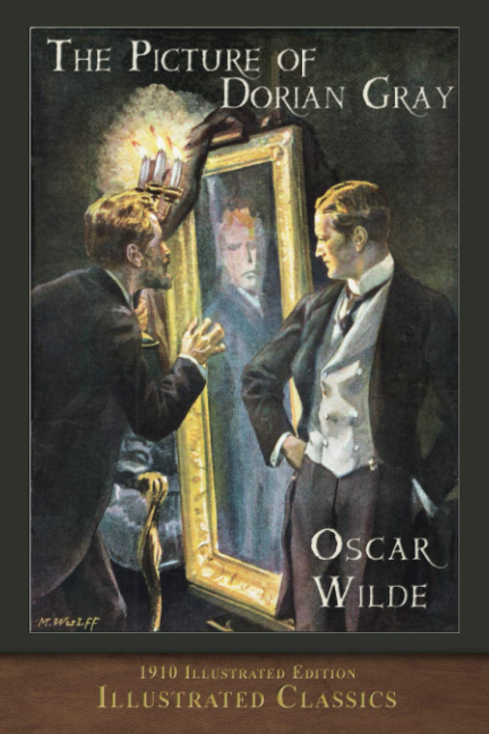 Et bogomslag til 'The Picture of Dorian Gray'